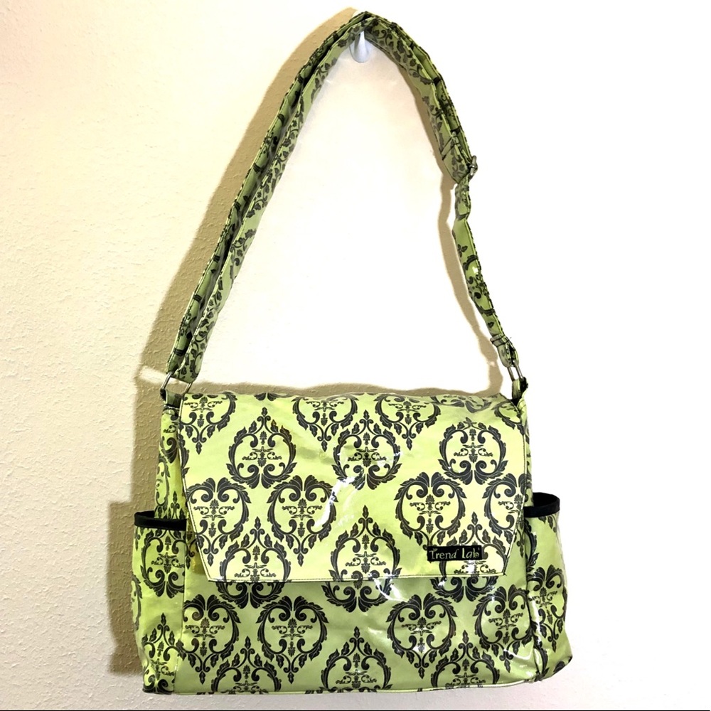 ‼️LAST CALL ‼️Green Toile Diaper Bag—EUC